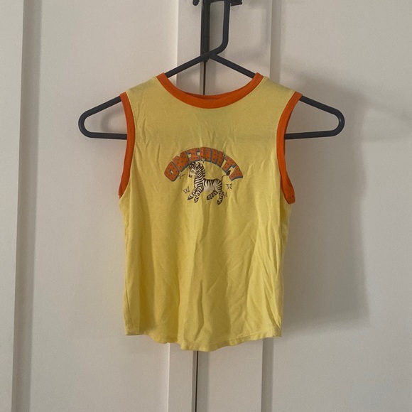 yellow zebra OMIGHTY tank top - Picture 2 of 5